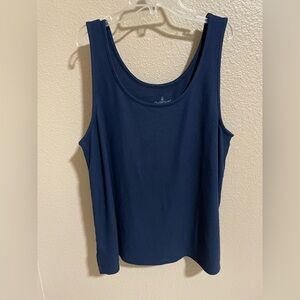 Cuddl Duds Deep Navy Scoop Tank Top